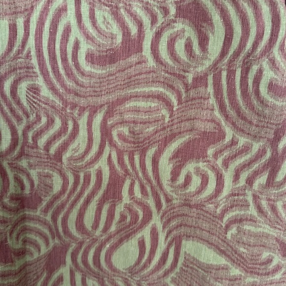 Nikki Chasin Felix dress in green burgundy swirl, size L - Picture 3 of 5